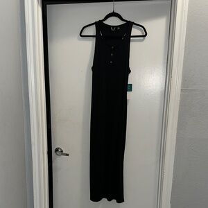 Roxy Black Halter Sheath Maxi Dress